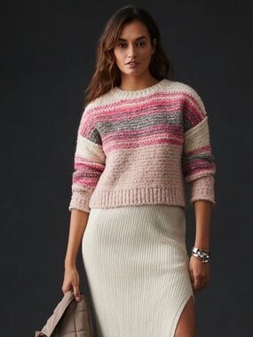 Anthropologie Pilcro Crewneck Pullover Sweater